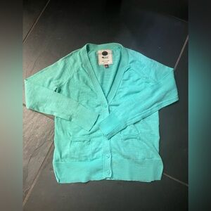 Women’s Size Small So Green Cardigan with Small Spot at Front Bottom